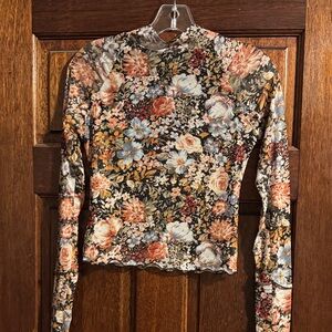 Promesa Multicolor Floral Long Sleeve Top